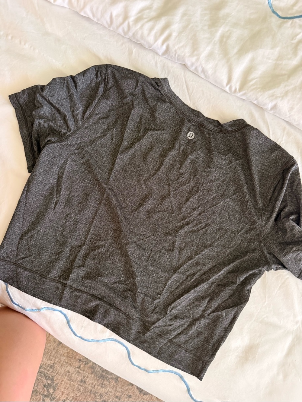 lululemon athletica Charcoal Gray Crop Top